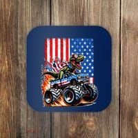 Trex Riding American Monster Truck Usa Flag Coaster thumb 0