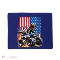 Trex Riding American Monster Truck Usa Flag Mousepad thumb 0