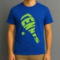 Tennis Racket And Tennis Ball Tennis Graphic Gift T-Shirt thumb 3