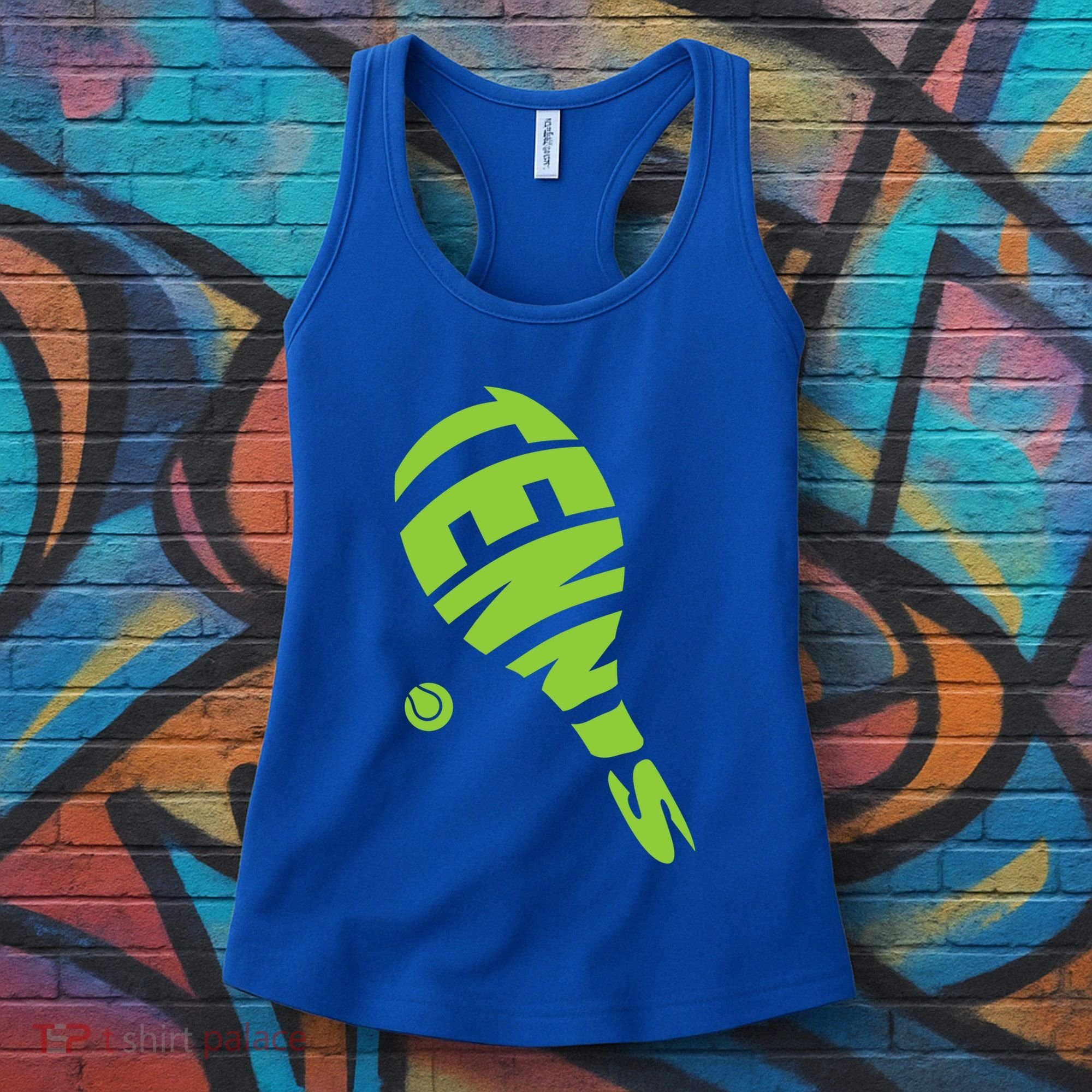 Tennis Racket And Tennis Ball Tennis Graphic Gift Women's Tank Top