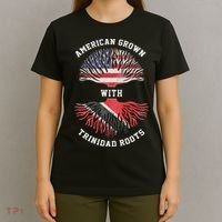 Trinidad Roots American Grown Trinidad Gift T-Shirt thumb 4