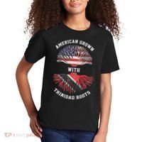 Trinidad Roots American Grown Trinidad Gift Kids T-Shirt thumb 2