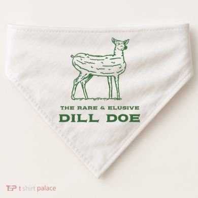 The Rare And Elusive Dill Doe USA-Made Doggie Bandana