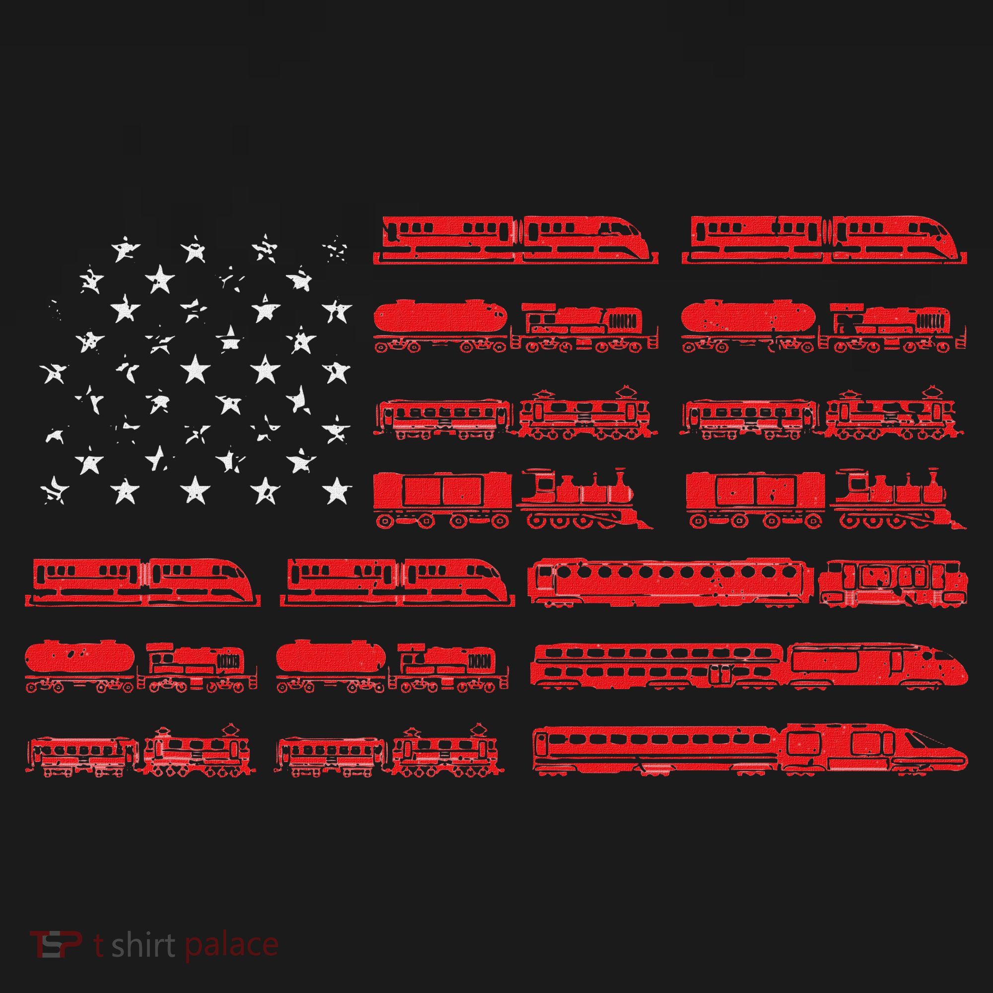 Train Railroad American Flag Cool Locomotive Lover Women's Hoodie