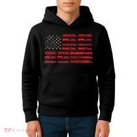 Train Railroad American Flag Cool Locomotive Lover Kids Hoodie thumb 4