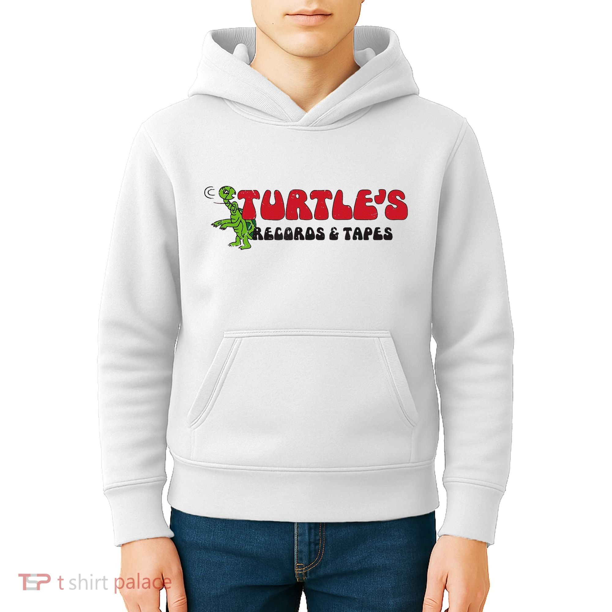 Turtle’S Records And Tapes Kids Hoodie