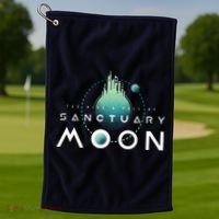 The Rise And Fall Of Sanctuary Moon Golf Towel thumb 1
