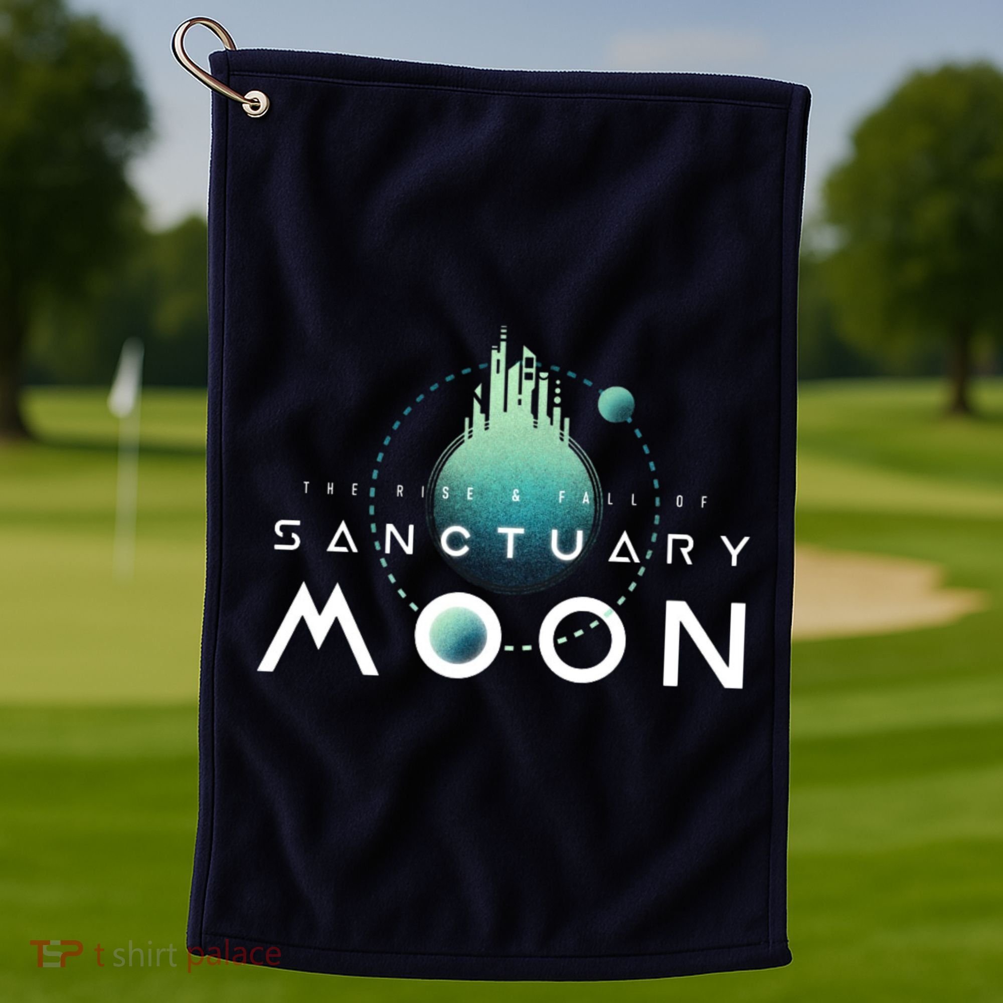 The Rise And Fall Of Sanctuary Moon Golf Towel
