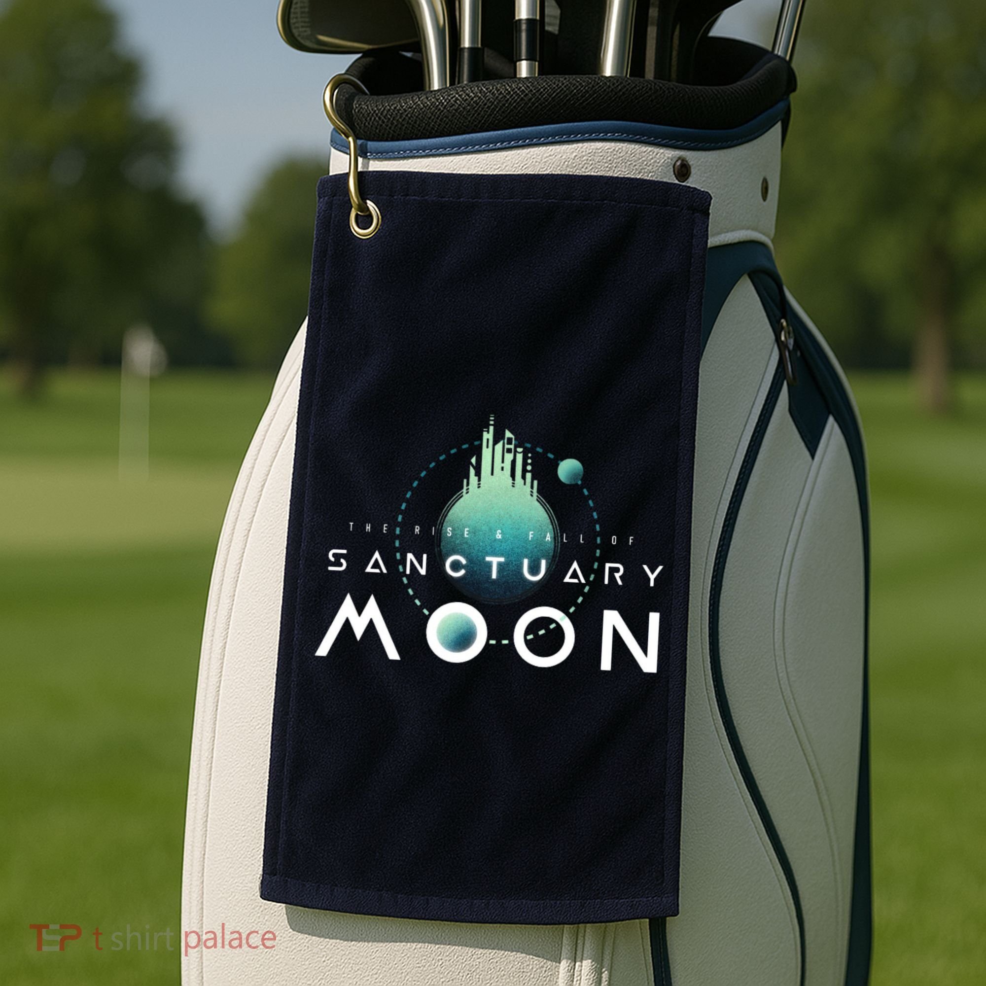 The Rise And Fall Of Sanctuary Moon Golf Towel