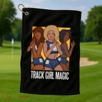 Track Girl Magic Golf Towel thumb 1