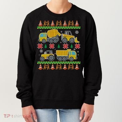 Tractors And Bulldozers Ugly Christmas Sweater Women's Sweatshirt