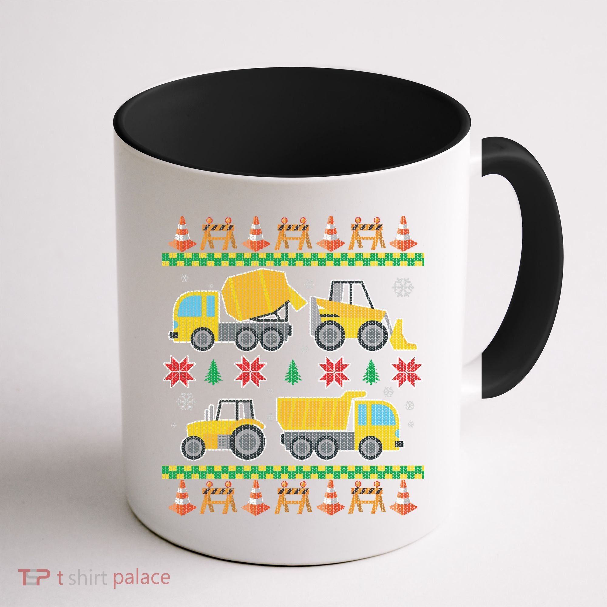 Tractors And Bulldozers Ugly Christmas Sweater Coffee Mug