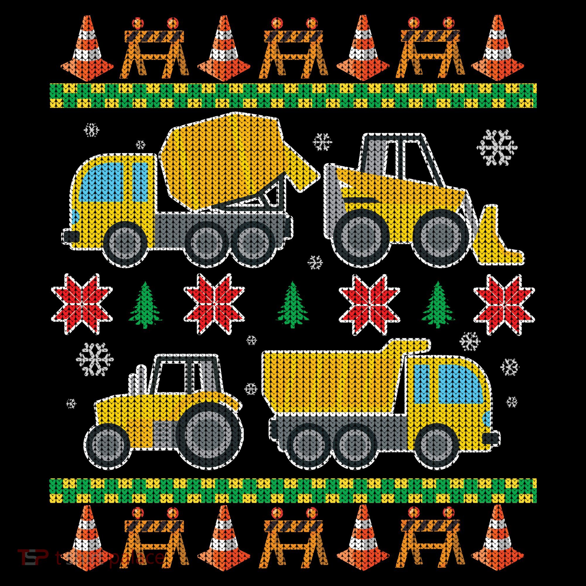 Tractors And Bulldozers Ugly Christmas Sweater Coffee Mug