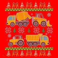 Tractors And Bulldozers Ugly Christmas Sweater T-Shirt thumb 7
