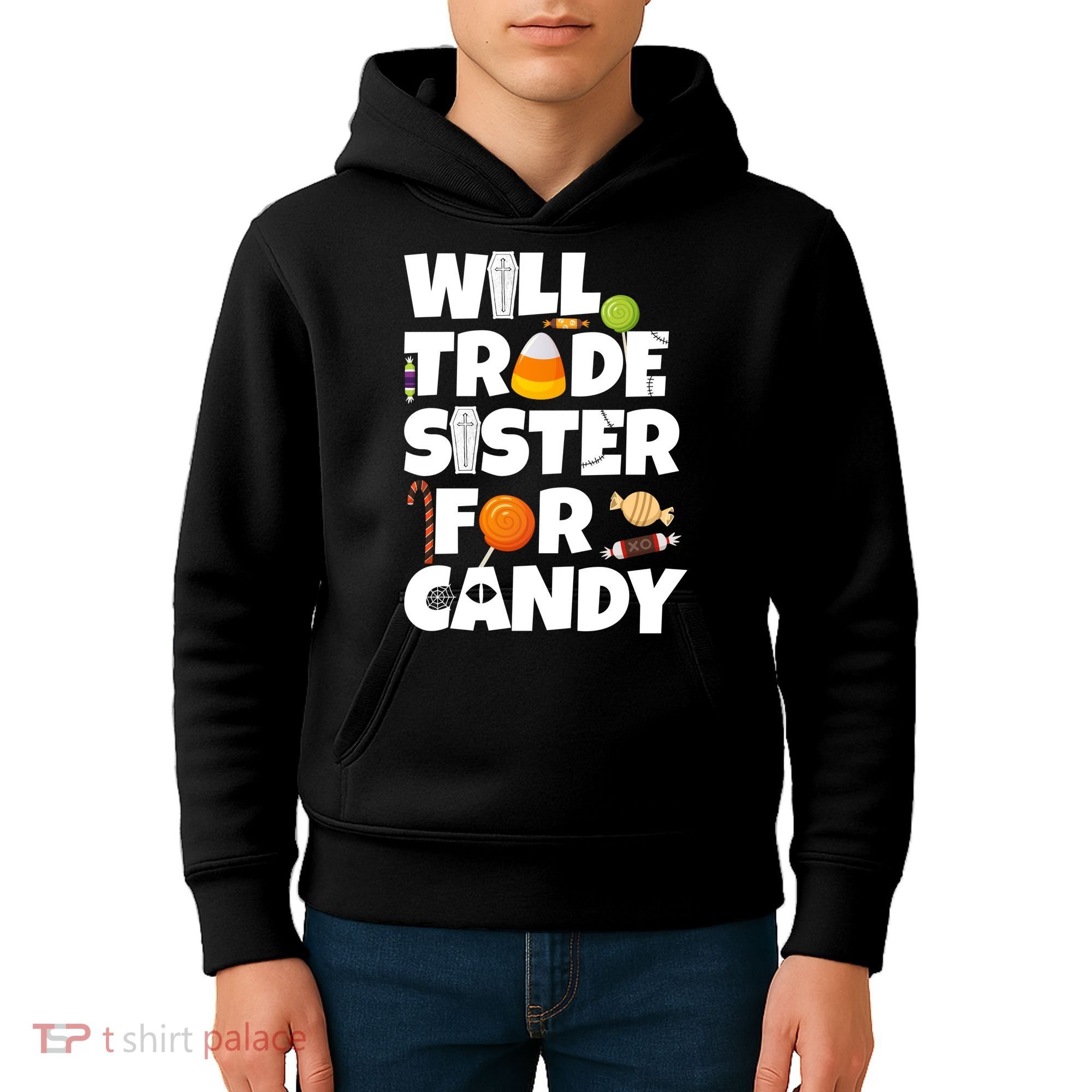 Trade My Sister For Candy Kids Hoodie