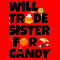 Trade My Sister For Candy Santa Hat thumb 1