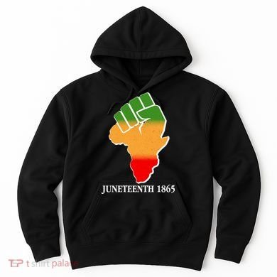 Traditional African Colors Protest Fist Juneteenth Hoodie