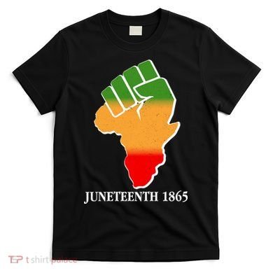 Traditional African Colors Protest Fist Juneteenth T-Shirt