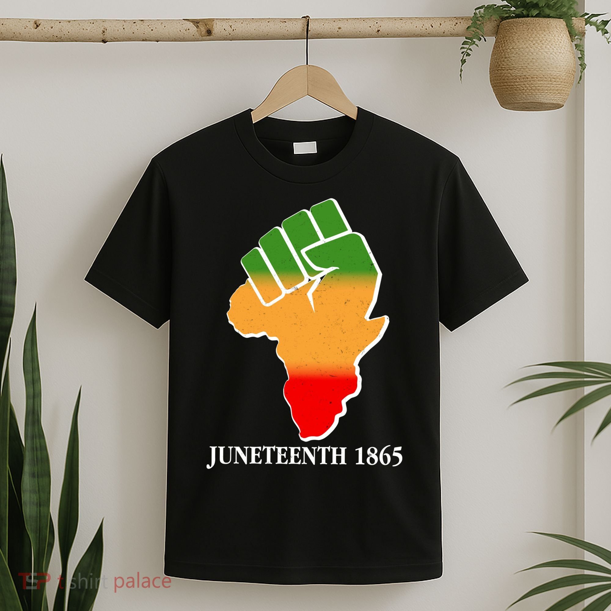 Traditional African Colors Protest Fist Juneteenth T-Shirt