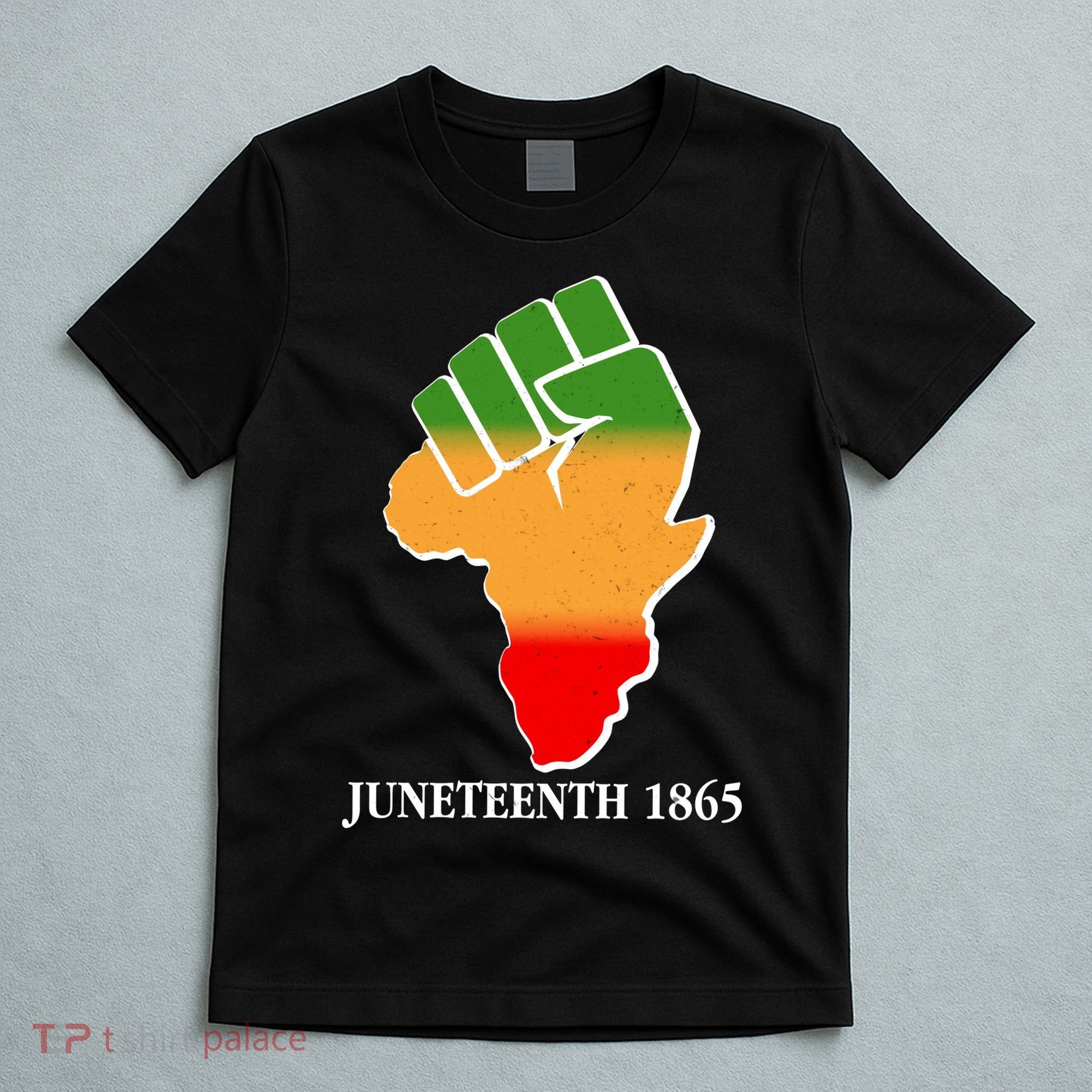Traditional African Colors Protest Fist Juneteenth T-Shirt