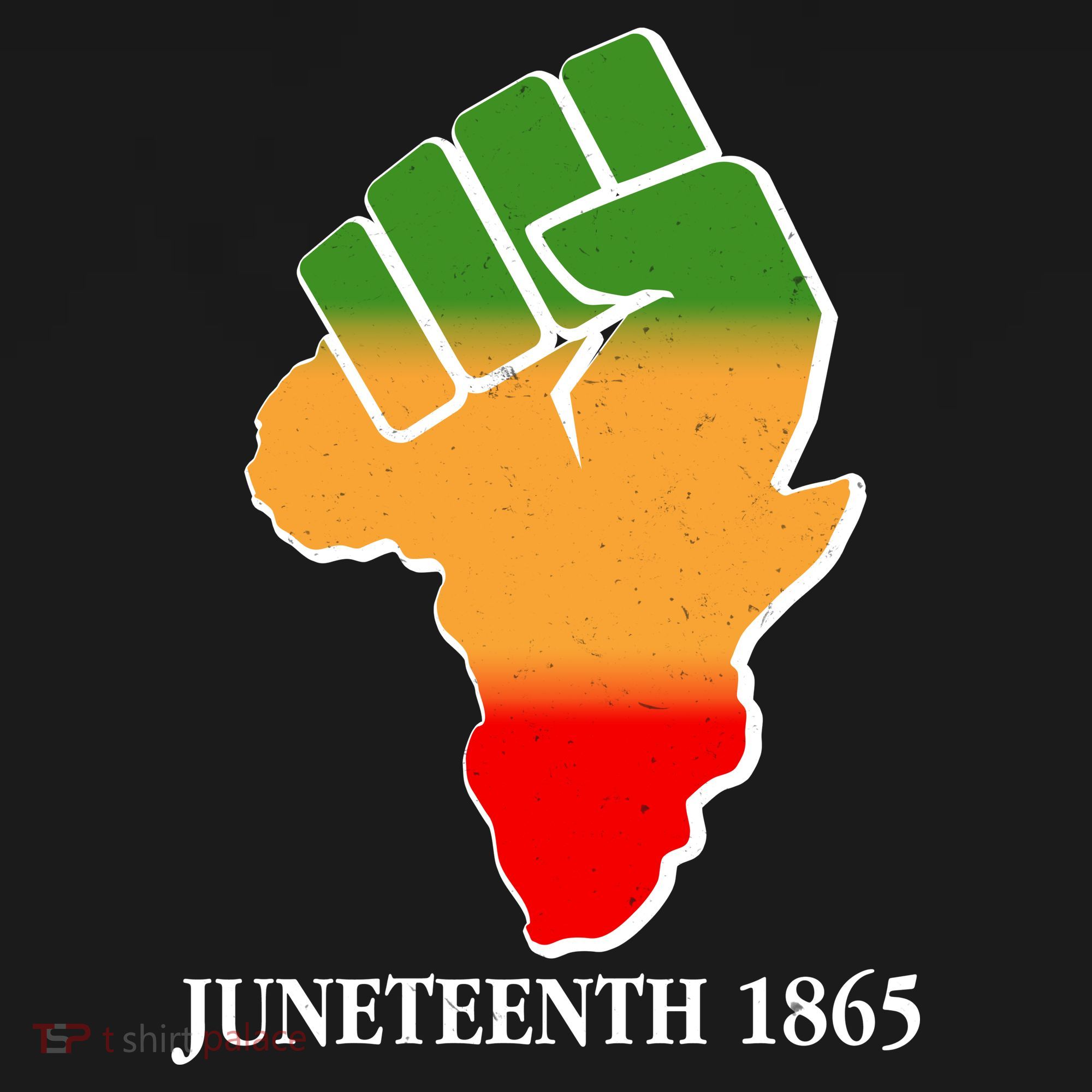 Traditional African Colors Protest Fist Juneteenth T-Shirt
