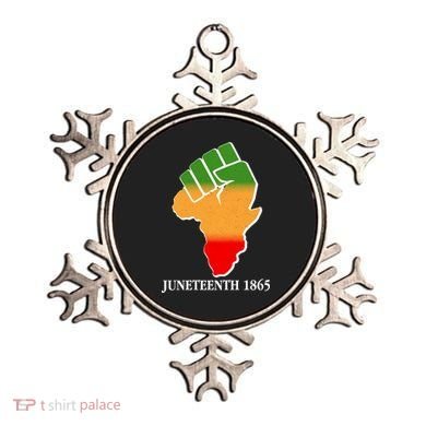 Traditional African Colors Protest Fist Juneteenth Ornament