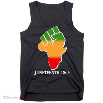 Traditional African Colors Protest Fist Juneteenth Tank Top