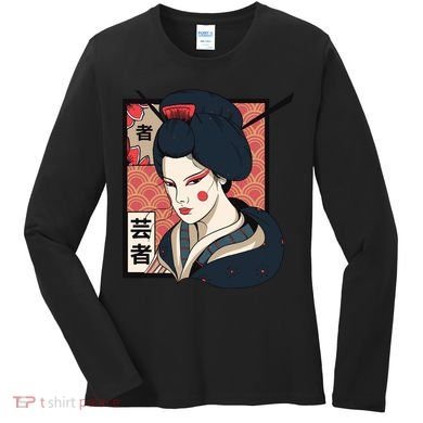 Traditional Geisha Women's Long Sleeve Shirt