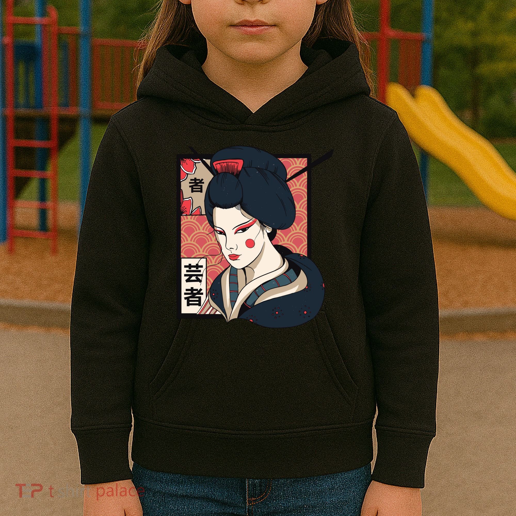 Traditional Geisha Kids Hoodie