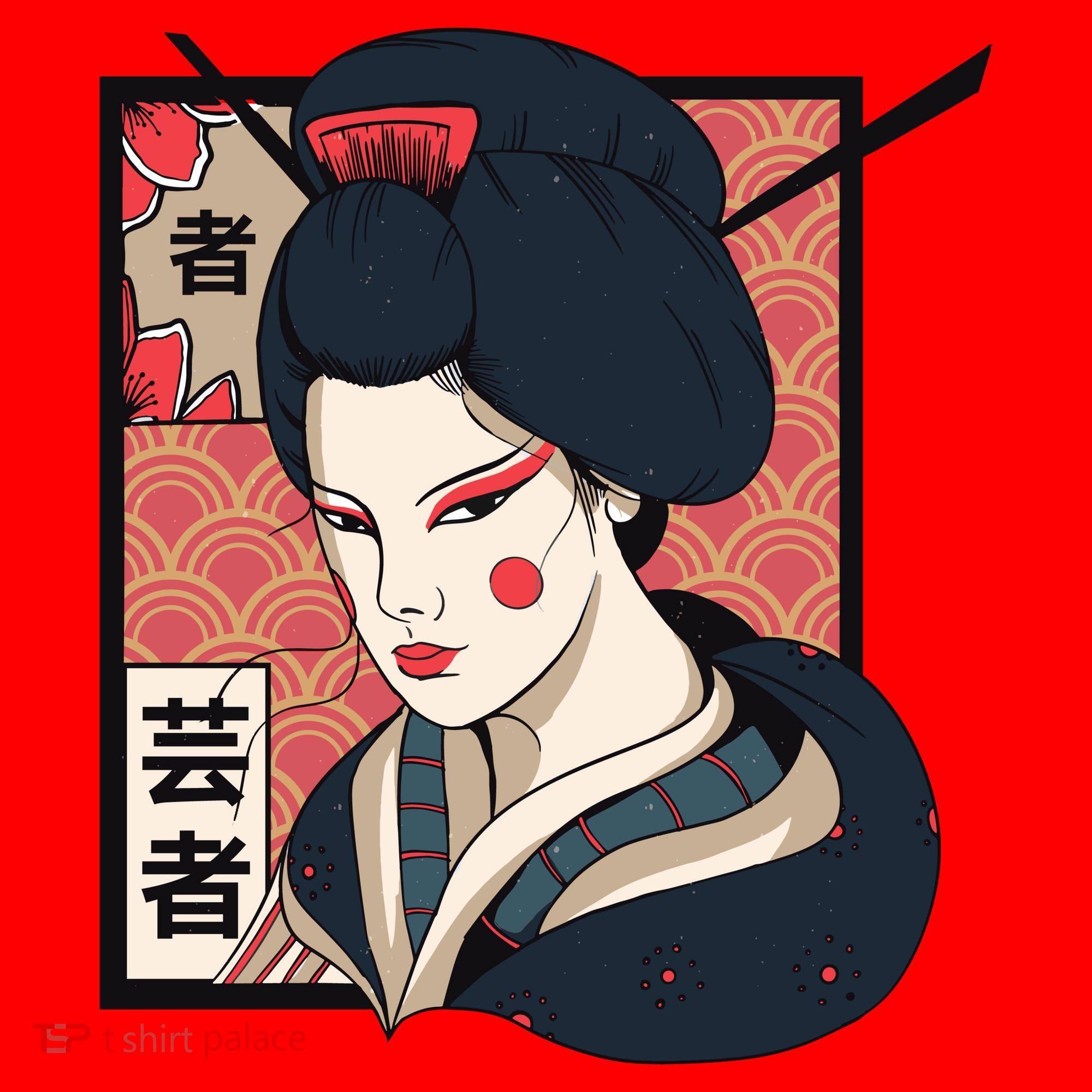 Traditional Geisha Santa Hat
