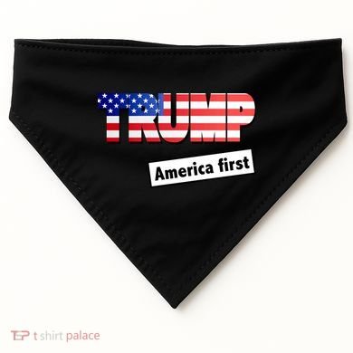 America First Donald Trump USA-Made Doggie Bandana