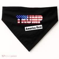 America First Donald Trump USA-Made Doggie Bandana thumb 0
