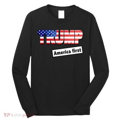 America First Donald Trump Long Sleeve Shirt