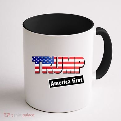 America First Donald Trump Coffee Mug back