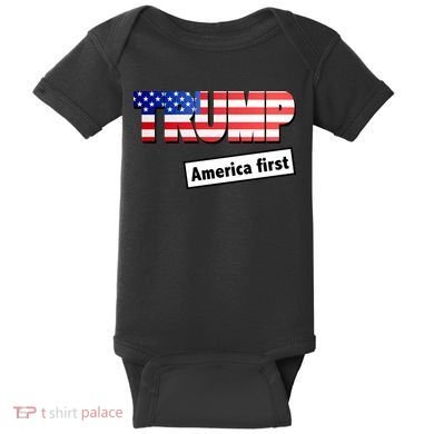 America First Donald Trump Baby Bodysuit