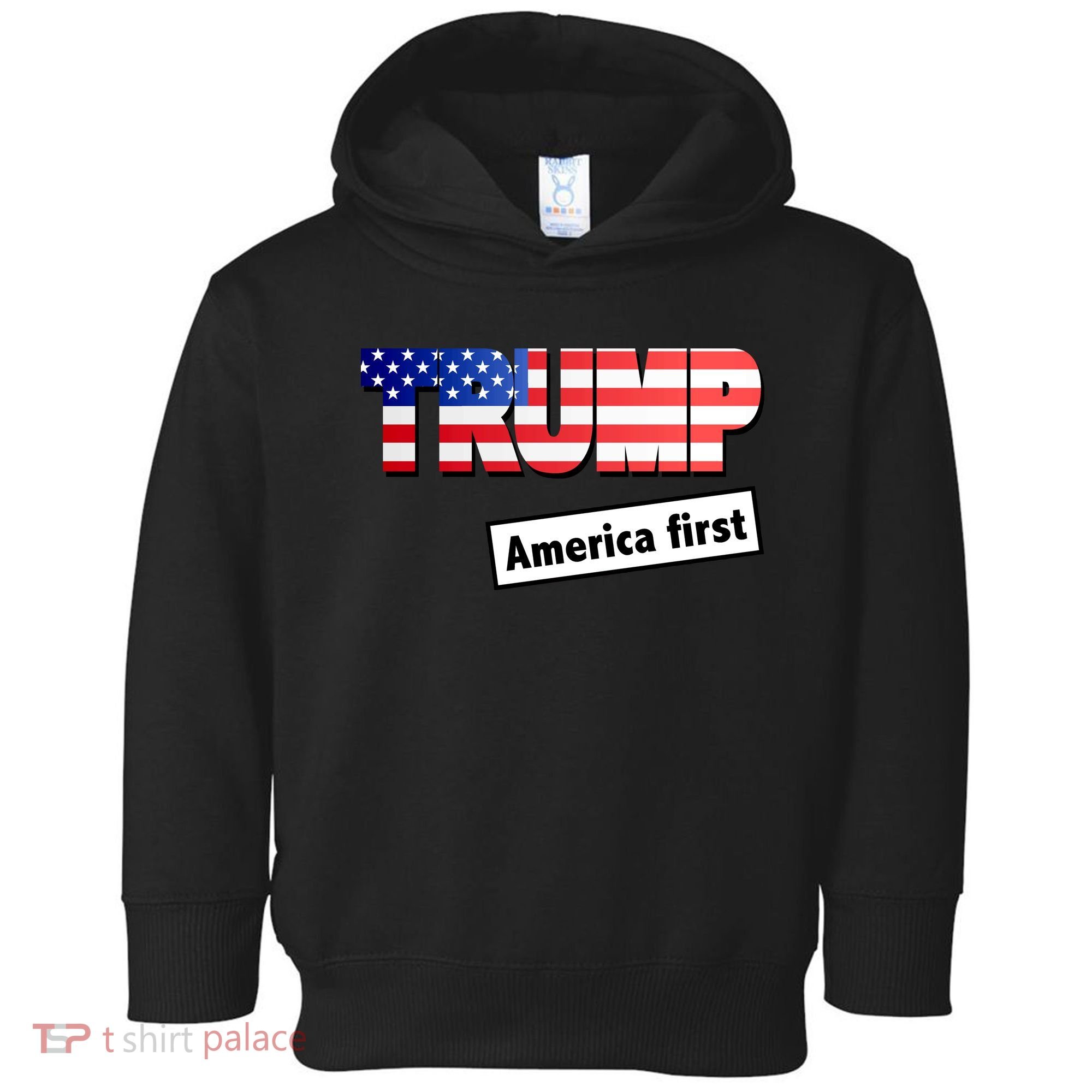 America First Donald Trump Toddler Hoodie