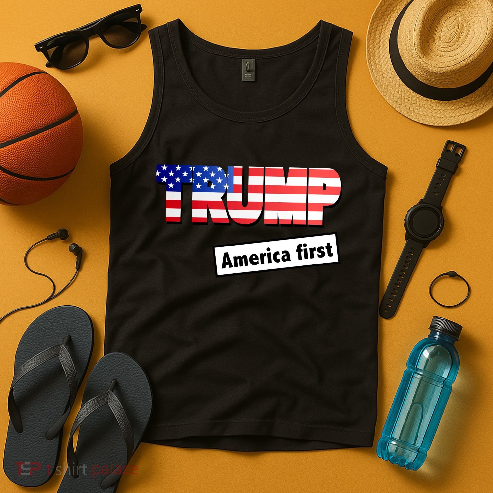 America First Donald Trump Tank Top