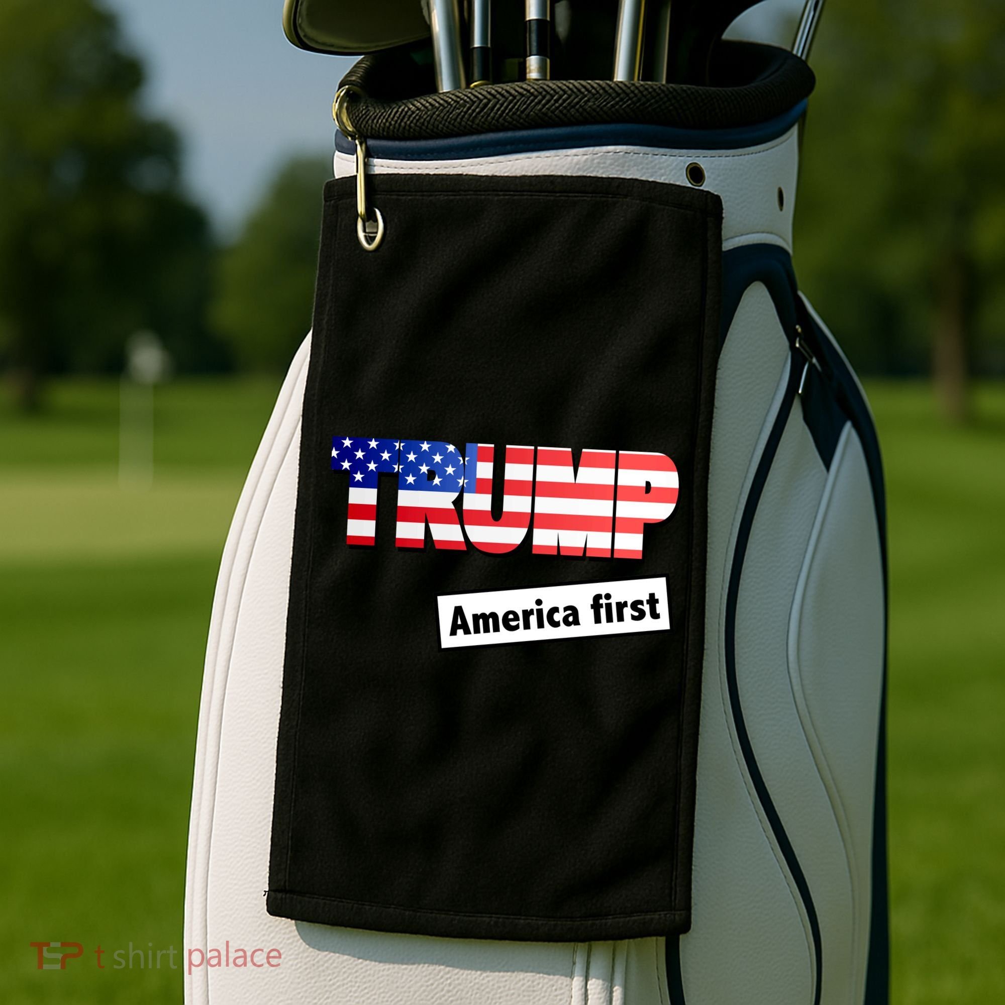 America First Donald Trump Golf Towel