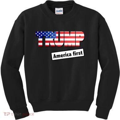 America First Donald Trump Kids Sweatshirt
