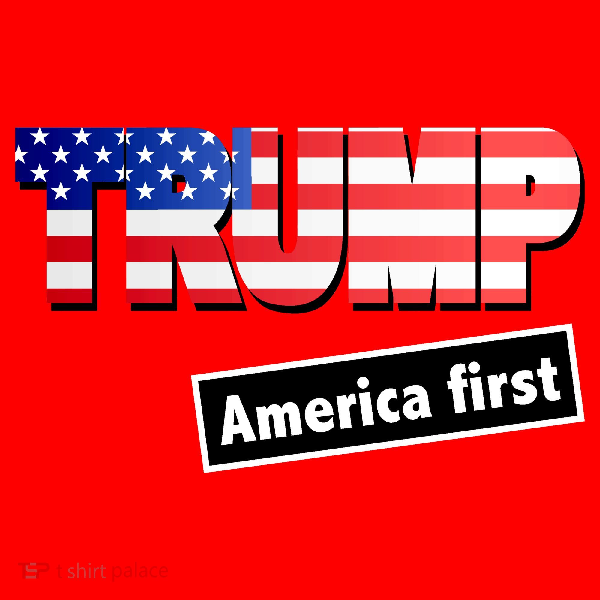 America First Donald Trump Santa Hat