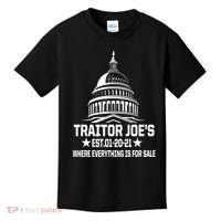 Traitor Joe's Est.01-20-21 Everything Is For Sale Kids T-Shirt thumb 0