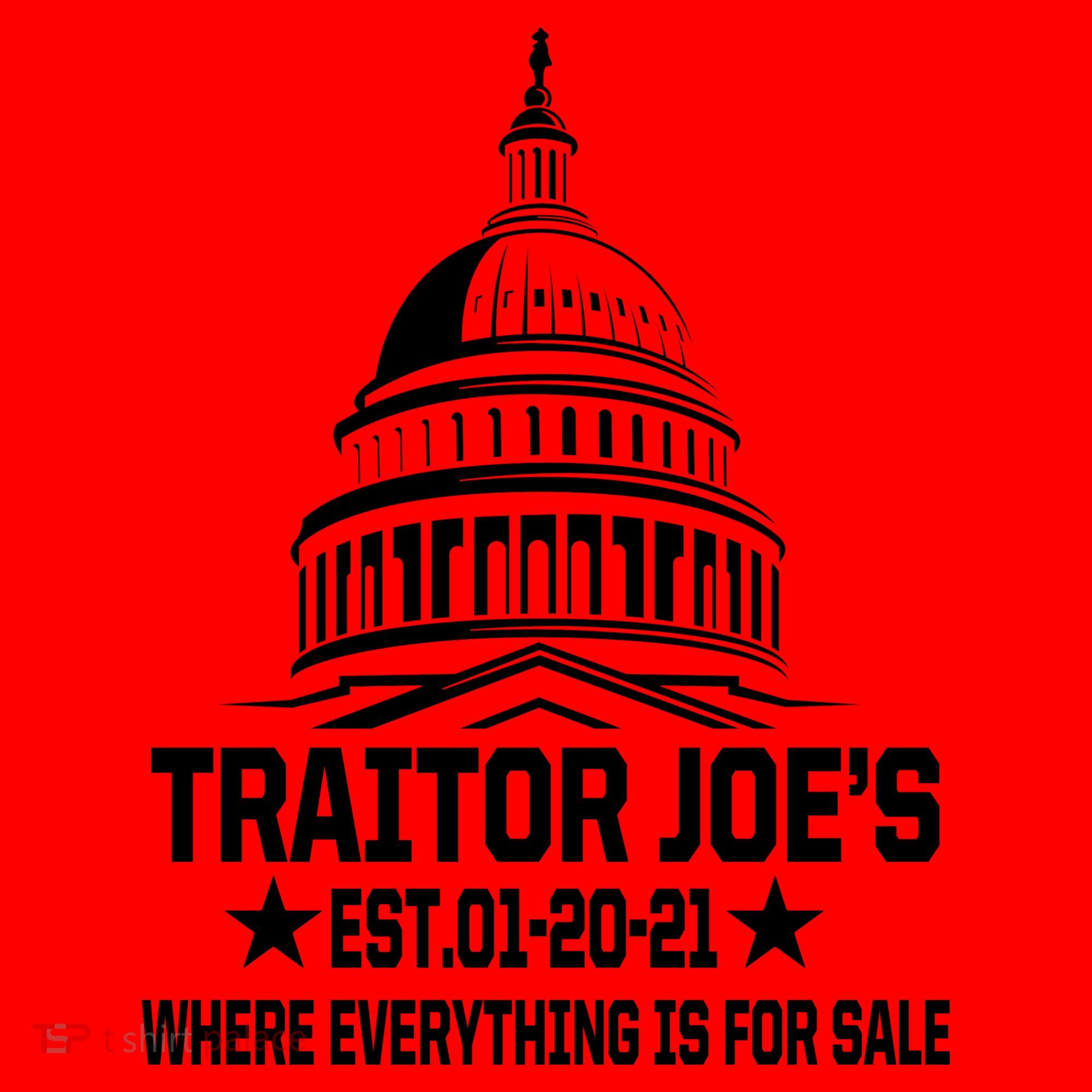 Traitor Joe's Est.01-20-21 Everything Is For Sale Santa Hat