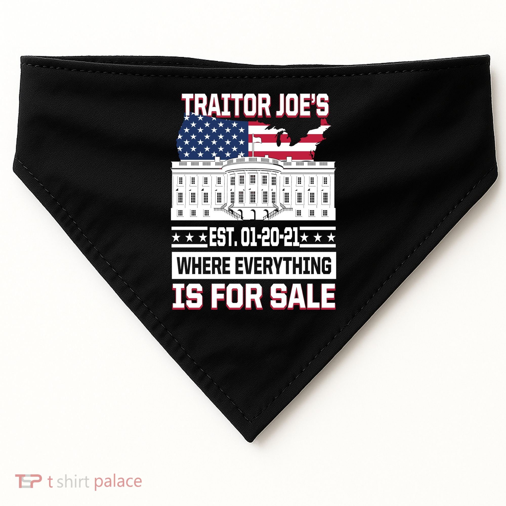 Traitor Joe's Where Everything Is For Sale USA-Made Doggie Bandana