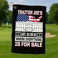 Traitor Joe's Where Everything Is For Sale Golf Towel thumb 1
