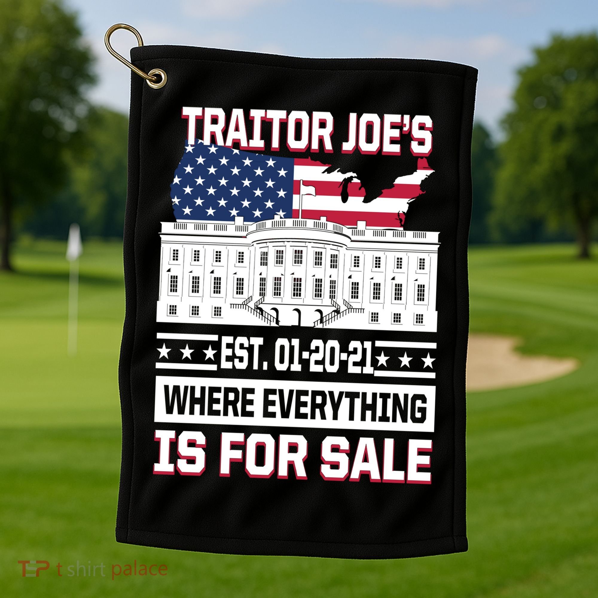 Traitor Joe's Where Everything Is For Sale Golf Towel