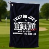 Traitor Joe's Where Everything Is For Sale Pro Republican Golf Towel thumb 1