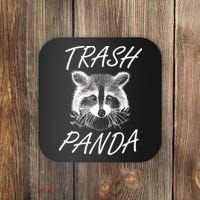 Trash Panda Funny Raccoon Coaster thumb 0