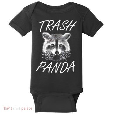 Trash Panda Funny Raccoon Baby Bodysuit