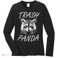 Trash Panda Funny Raccoon Women's Long Sleeve Shirt thumb 0