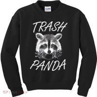 Trash Panda Funny Raccoon Kids Sweatshirt thumb 0
